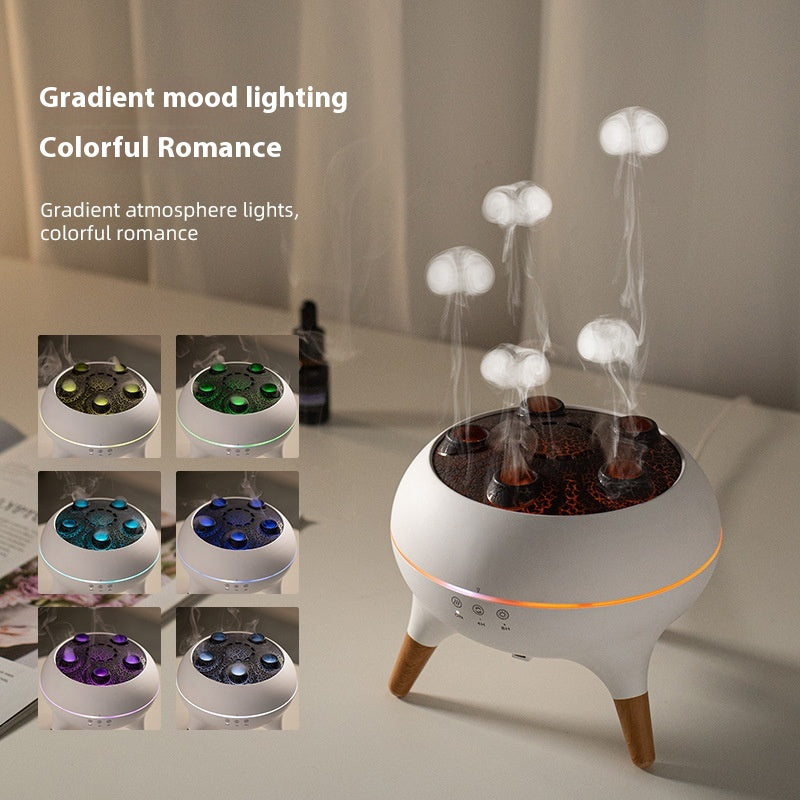Ultrasonic Air Humidifier with Aromatherapy & Night Light