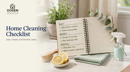 Home Cleaning Checklist: Daily, Weekly and Monthly Tasks