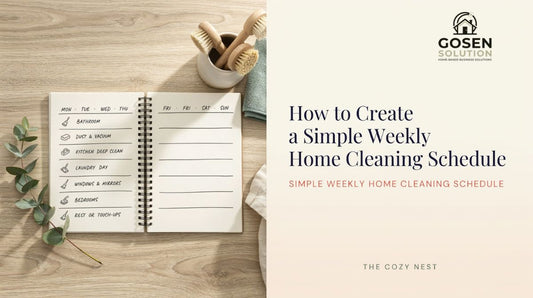 How to Create a Simple Weekly Home Cleaning Schedule