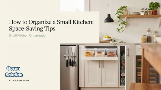 small kitchen organization