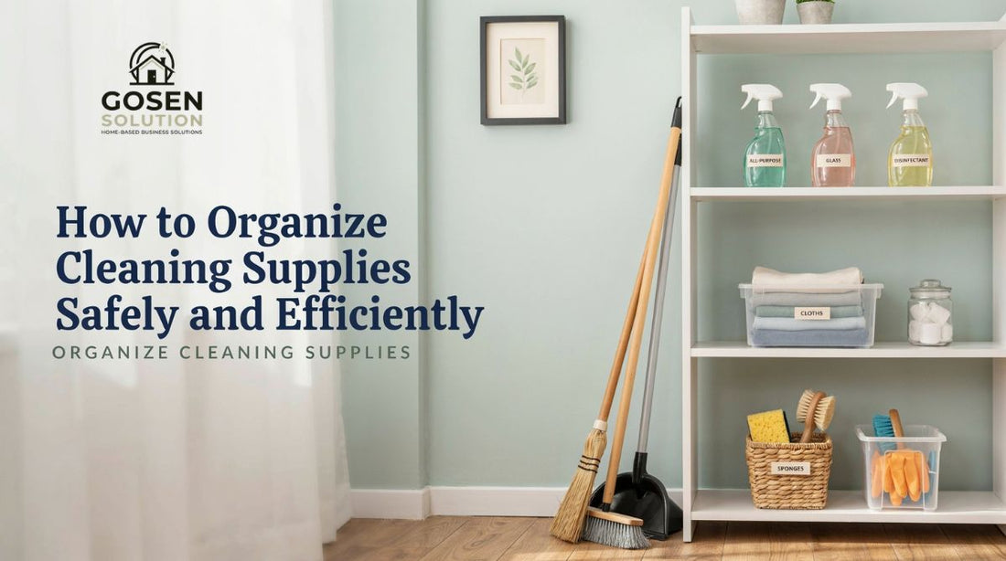 How to Organize Cleaning Supplies Safely and Efficiently
