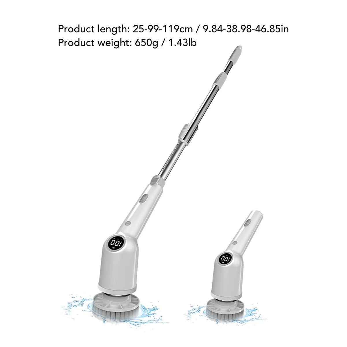 Cordless Spin Scrubber with 8 Heads