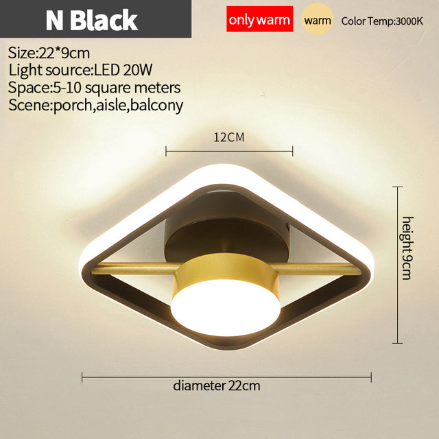 Nordic LED Ceiling Lights for Home, Bedroom & Corridor
