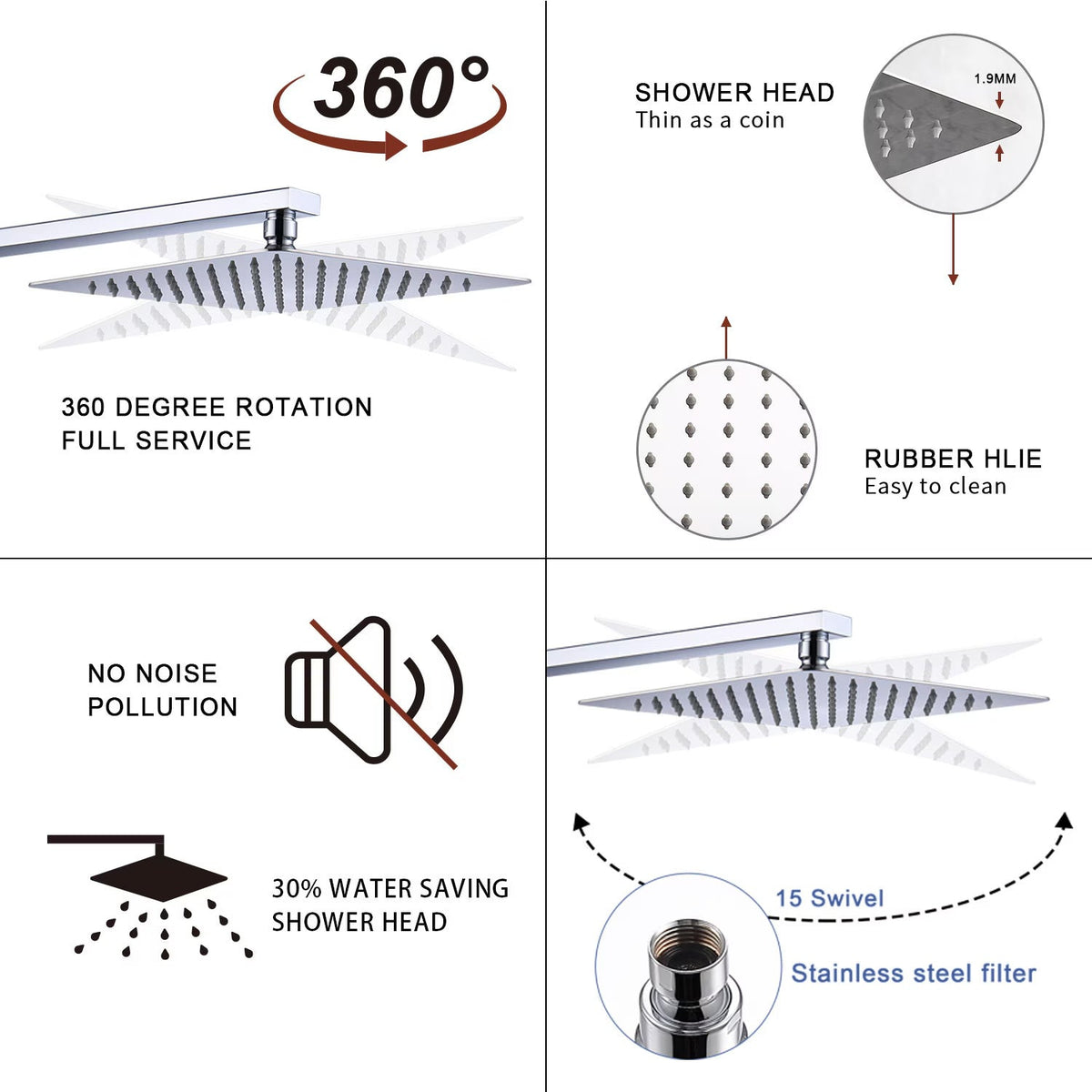 Metal Shower Faucet System