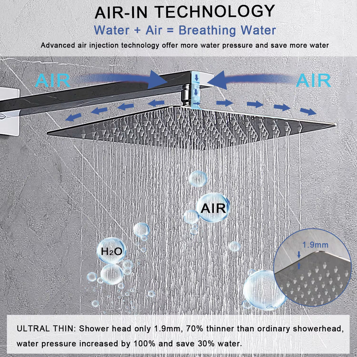 Metal Shower Faucet System