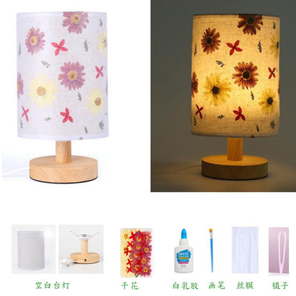 Dried Flower Table Lamp - DIY Night Light for Kids