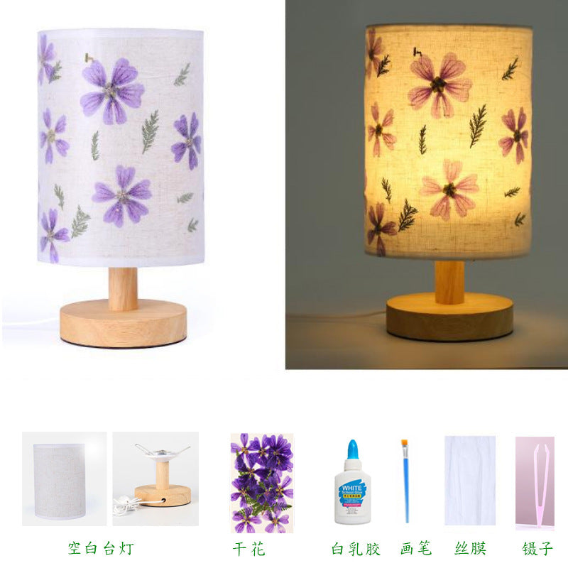 Dried Flower Table Lamp - DIY Night Light for Kids