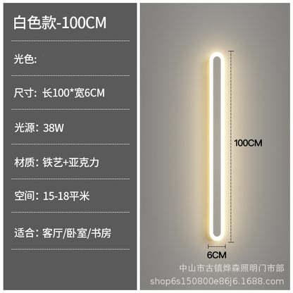 Minimalist Linear Wall Light for Bedroom and Living Room