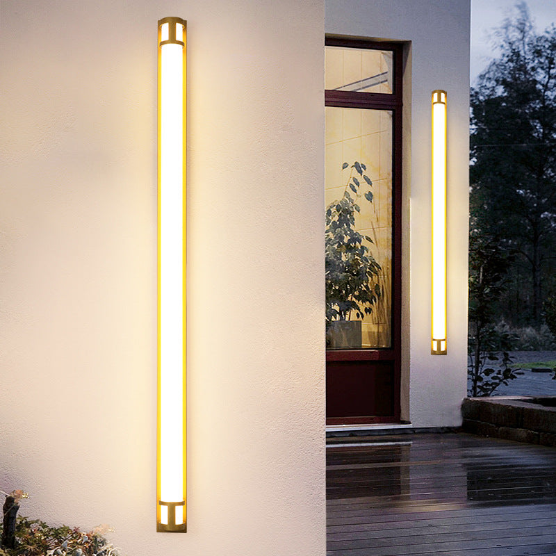 Gold Linear Wall Corner Lamp for Modern Home Decor