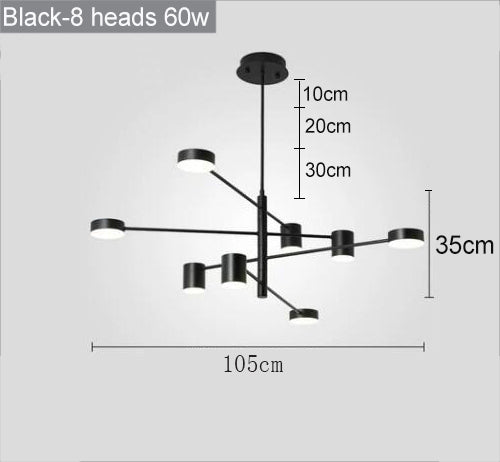 Modern Nordic LED Chandeliers for Home and Restaurant