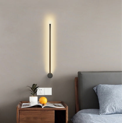 Nordic LED Linear Wall Light for Bedroom & Hotel Decor