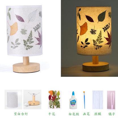 Dried Flower Table Lamp - DIY Night Light for Kids