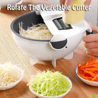 9-in-1 Vegetable Slicer & Drain Basket