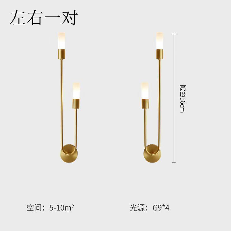 Modern Nordic Double-Head Wall Light for Bedroom