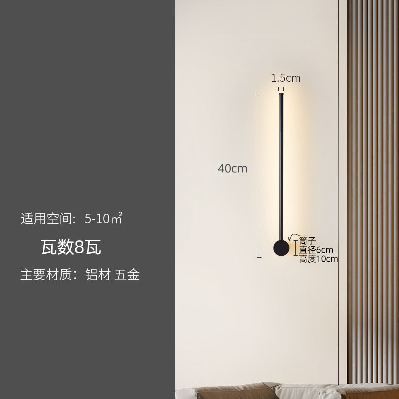 Minimalist Linear Wall Light for Bedroom and Living Room