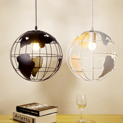 Industrial Vintage Globe Pendant Light for Dining Room