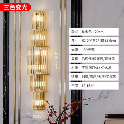 2024 New Designer Crystal Wall Light for Home & Hotel