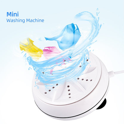 2-in-1 Mini Ultrasonic Washing Machine