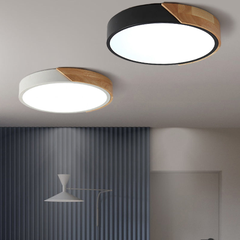 Nordic LED Ceiling Light | Modern Wooden Design