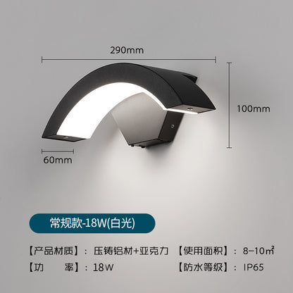 Outdoor Waterproof Sensor Wall Light for Patios and Villas