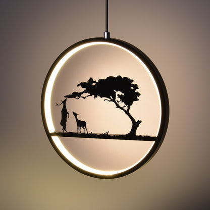 Creative Deer Pendant Light for Modern Nordic Dining