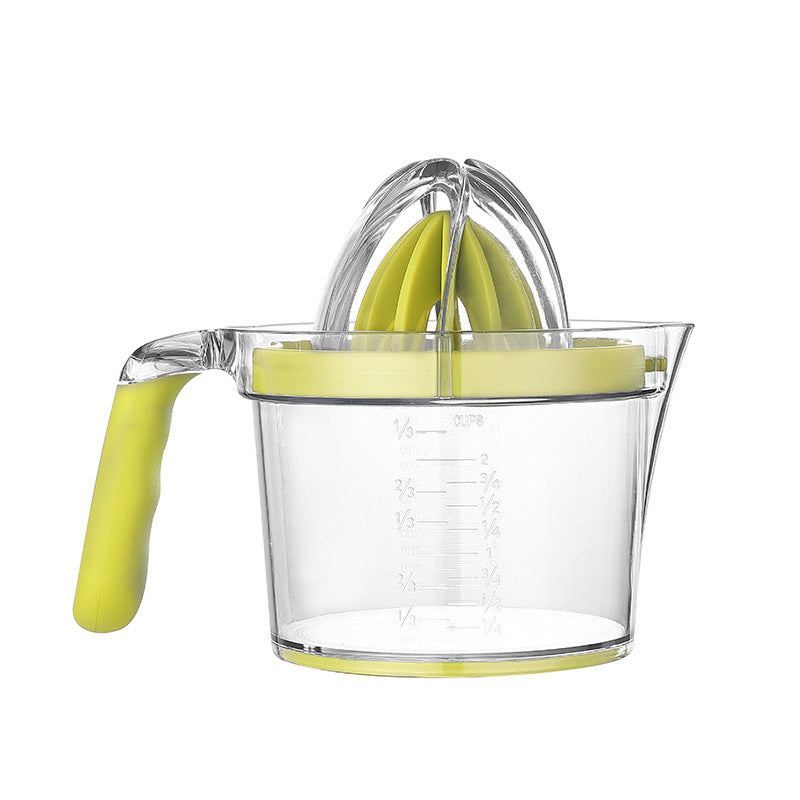 Manual Citrus Juicer with Measuring Cup and Grater