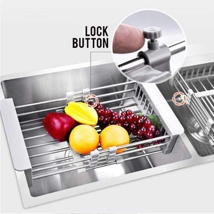 Retractable Stainless Steel Sink Rack 
