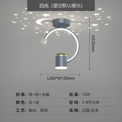 Modern Nordic Starry Sky Ceiling Light for Hallway