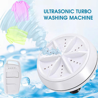 2-in-1 Mini Ultrasonic Washing Machine