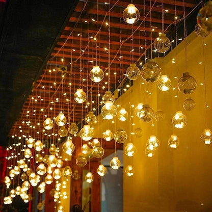 LED Star Moon Curtain String Lights