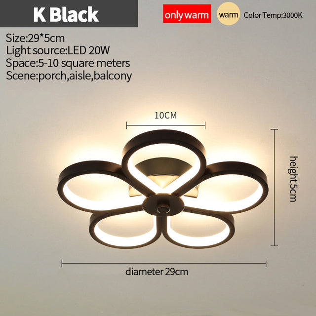Nordic LED Ceiling Lights for Home, Bedroom & Corridor