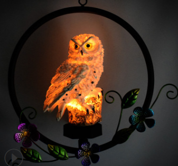 Solar Owl LED Hanging Light