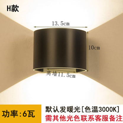 Outdoor Waterproof Double-Head Wall Light Fixture