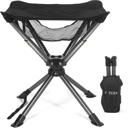 Portable Swivel Camping Stool | Folding Outdoor Chair