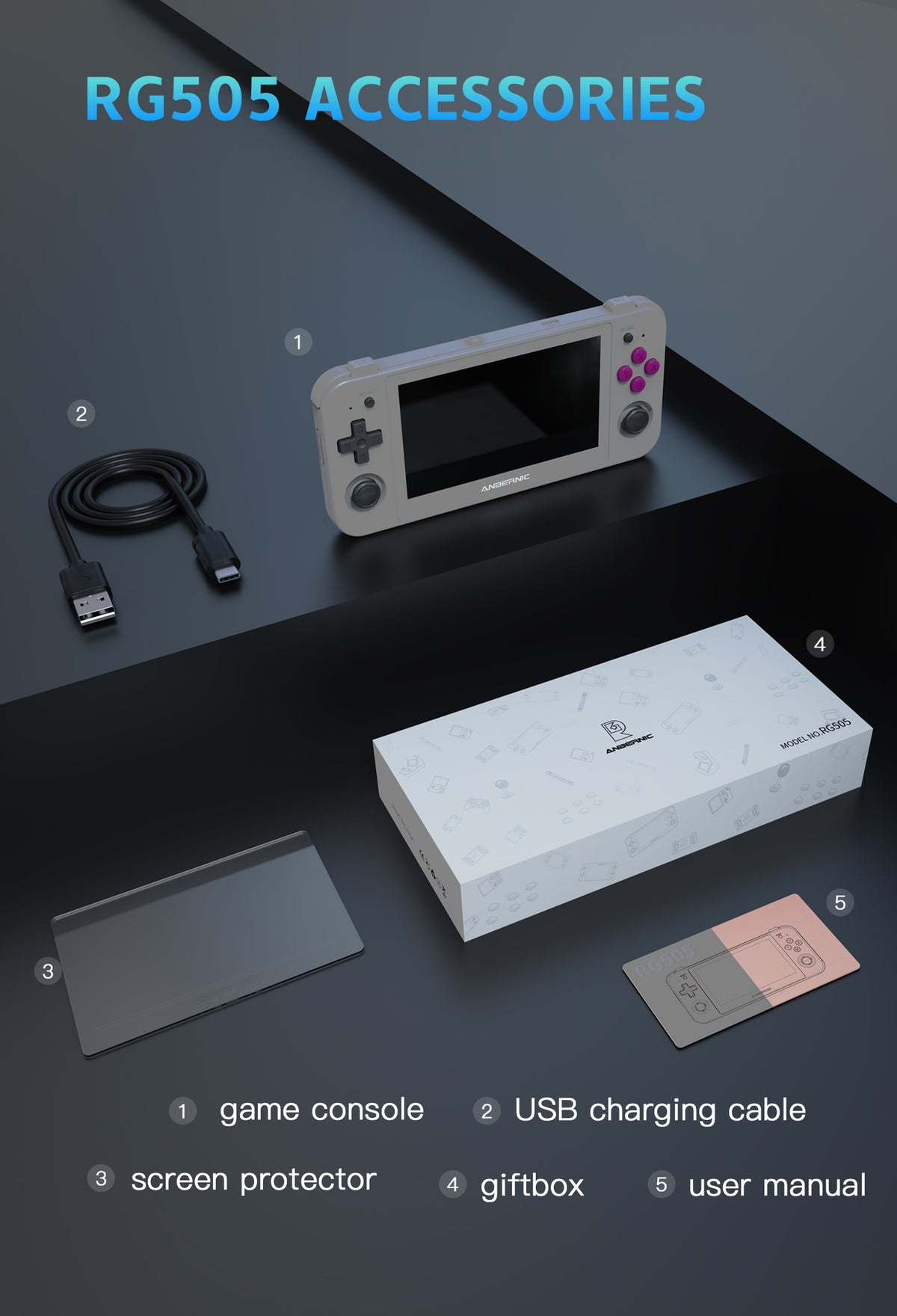 RG505 Handheld Game Console