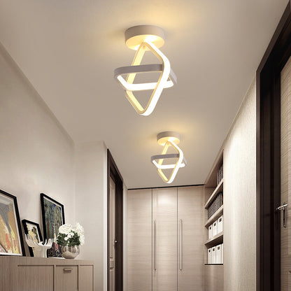 Modern LED Corridor Ceiling Light with Acrylic Design