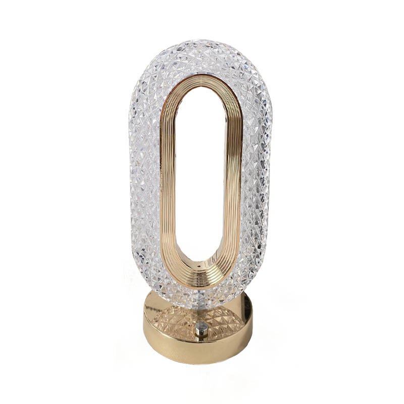 Remote Control 16-Color Crystal Bedside Lamp with Touch