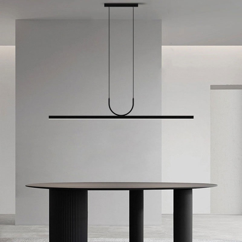 Simple Long Strip LED Pendant Light