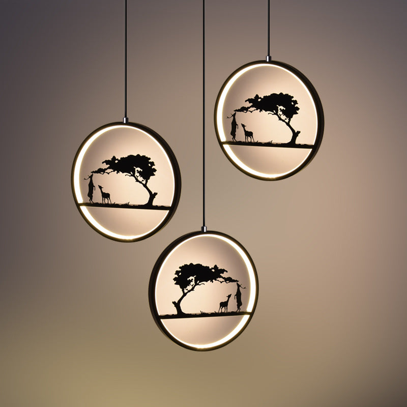 Creative Deer Pendant Light for Modern Nordic Dining
