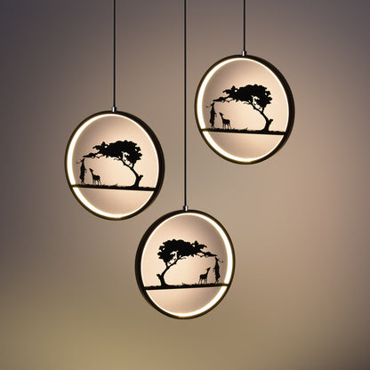 Creative Deer Pendant Light for Modern Nordic Dining