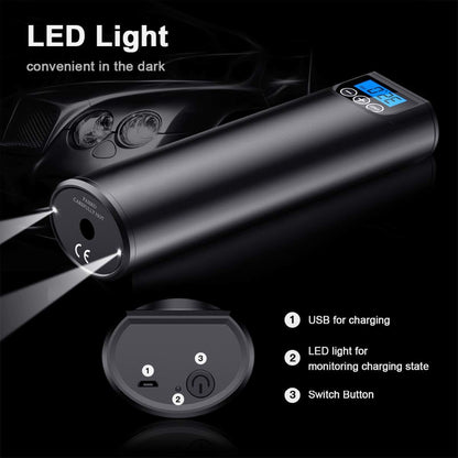 Portable Electric High-Pressure Mini Air Pump for Vehicles
