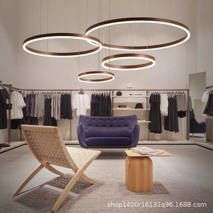 Modern Minimalist Chandelier - Creative Round Light