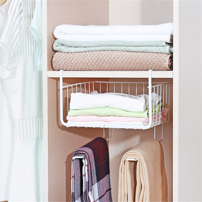 Kitchen Storage Rack with Hanging Baskets and Organizers