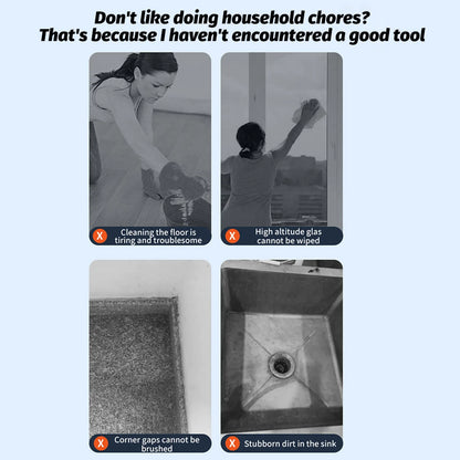 Cordless Spin Scrubber with 8 Heads