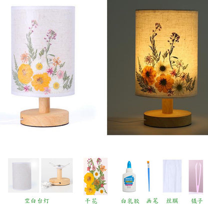 Dried Flower Table Lamp - DIY Night Light for Kids