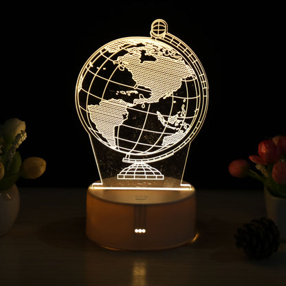 Creative LED Cartoon Night Light for Bedroom (3D)