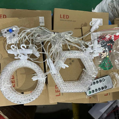 LED Curtain Fairy Lights with USB & Remote