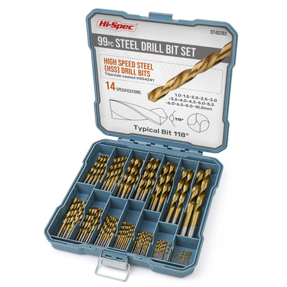 Hi-Spec 130-Piece Drill Bit Set