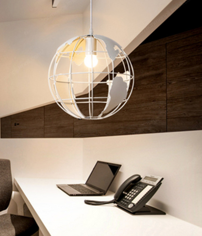 Industrial Vintage Globe Pendant Light for Dining Room