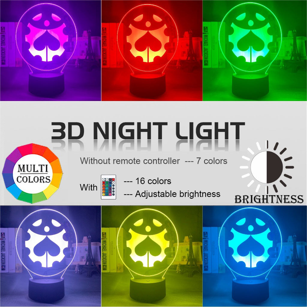 3D Acrylic LED Night Light - JoJo's Bizarre Adventure